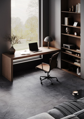 Кварцевый ламинат Home Expert Камень Графит 9108